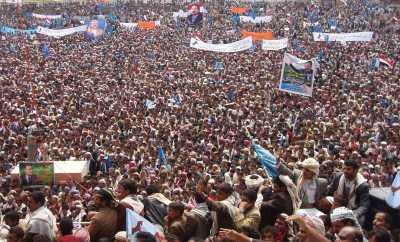Almotamar Net - HADHRAMOUT- In an electoral rally held Saturday in Hadhramout governorate, the General Peoples Congress (GPC)s presidential candidate Ali Abdullah Saleh praised the stance of the people of Hadhramout in supporting the legislative forces during the   secession war of 1994.