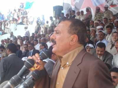 Almotamar Net -   AL-BAIDHA-  The General Peoples Congress (GPC)s presidential candidate, Ali Abdullah Saleh, Sunday called on the Yemeni people and political forces to make the 20th of September a day without violence, tension,and arms.