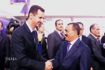 Almotamar Net - Aden, Yemen  Syrian president Bashar Assad on Sunday rapped up a 2-day visit to Yemen. President Ali Abdullah Saleh and senior Yemeni officials saw him of at the Aden International airport. 

