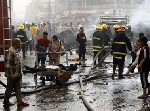 Almotamar Net - An avalanche of car bomb attacks on Shiite districts of Baghdad slaughtered 160 people on Wednesday and delivered a savage blow to the credibility of two-month-old US security plan. 
