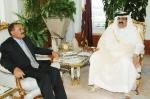 Almotamar Net - President Ali Abdullah Saleh and the Emir of Qatar Hamad Bin Khalufa Al Thani confirmed Wednesday their keenness on strengthening the brothers relations and areas of bilateral cooperation between the two countries at various political, economic, cultural; and security levels in service of joint interests of the Yemeni and Qatari peoples