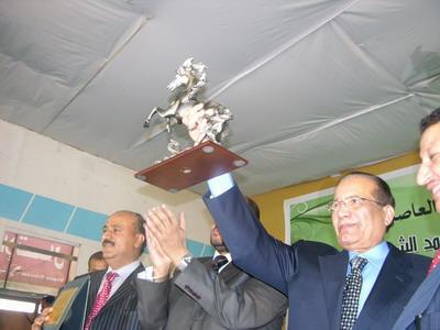 Almotamar Net - President Ali Abdullah Saleh on Wednesday sent a telegram of congratulations to Advisor to the President of the Republic, the Secretary General of the General Peoples Congress (GPC) Abdulqader Bajammal on his winning of the United Nations Award of the Champions of the Earth for environment for 2008.