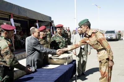 Almotamar Net - President Ali Abdullah Saleh on Saturday attended graduation ceremony of a number specialised courses and conclusion of the year of combat training and operation for the year 2008. 