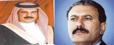 Almotamar Net - President Ali Abdullah Saleh made a phone call on Saturday with the King of Bahrain Hamad Bin Isa al- Khalifa, confirming position of Yemen which supports independence and sovereignty of Kingdom of Bahrain. 