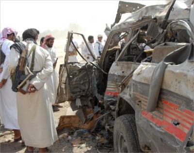 Almotamar Net - The Yemeni First Instance Criminal Court on Monday issued death sentences against 6 defendants and imprisonment of 10 others to terms of 8 to 15 years. The convicted persons were from al-Qaeda organisation cell  Tarim cell known as Jund al-Yemen condemned of perpetrating terrorist acts , among them the killing of the two Belgian tourists and the driver Ahmed al-Amiri in Hadramout January 2008, attacking & July School near the American embassy in march of the same year, attacking residence complex of foreigners in Sanaa and attacking a number of security  checkpoints, military camps and oil and vital installations  and exposing security and safety of society to danger. 