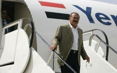 Almotamar Net - President Ali Abdullah Saleh returned home on Thursday after participation in the 15th Summit of the Non-Aligned Movement held in Egyptian resort city of Sharm El-Sheikh on Wednesday. 