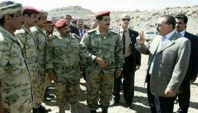Almotamar Net - President Ali Abdullah Saleh paid on Tuesday an inspection visit to units of the military and security forces stationed in Sufian military camp. 