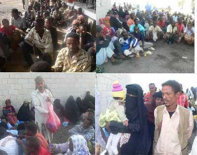 Almotamar Net - Security authorities in the Yemeni island of Midi of Haja province have sent 15 African infiltrators; Sudanese and Nigerians, to the Immigration and, Passports Authority to take legal procedures against them. 