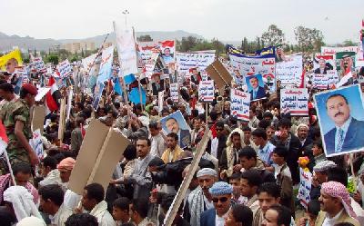 Almotamar Net - Millions of Yemenis assembled on Friday in the public squares at the capital Sanaa and all governorates.