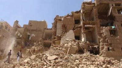 Almotamar Net - The Saudi aggression airstrikes killed four citizens on Sunday in Saqain district in Saada province, a security official said.

The official explained that three raids targeted the home of the citizen Mohammed al-Afad in Wadi al-Habal in al-Shaaf area in Saqain district, which resulted in killing four people and destroying the house.

The Saudi warplanes destroyed also a mosque in Ahma al-Talah area in Sahar district, the official added.
