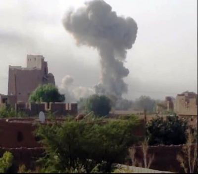 Almotamar Net - The members of the local committee to oversee the ceasefire in Jawf province survived Saudi airstrikes, a local official said Thursday.

The Saudi aggression warplanes targeted the committee with two air raids during carrying out its tasks in observing the ceasefire in the province, the official explained.
