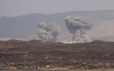 Almotamar Net - Saudi aggression war jets launched four strikes on Serwah district of Marib province overnight, an official said on Monday. 

The aggression strikes targeted al-Hajlan area in the same district, causing large destruction in citizens` properties, the official said. 
