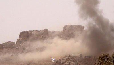 Almotamar Net - Saudi aggression war jets waged on Sunday four raids on Nehm district in Sanaa province.

The hostile raids targeted several areas in the district, causing large damages to citizens houses and properties, a local official said.
