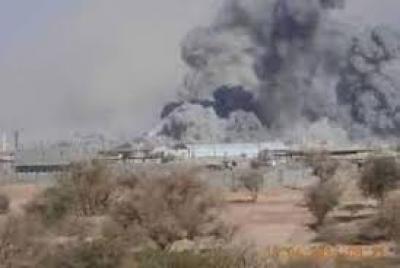 Almotamar Net - Saudi aggression warplanes launched two airstrikes on a popular market and a citizens house in Saada province, killing five citizens and injured others including a child and woman, an official said 