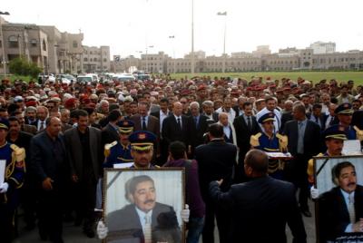المؤتمر نت - من مراسم تشييع شهيد اليمن عبدالعزيز عبدالغني 