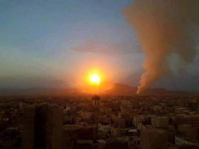 العدوان يشن 9 غارات على صنعاء مستخدما قنابل إرتجاجية 