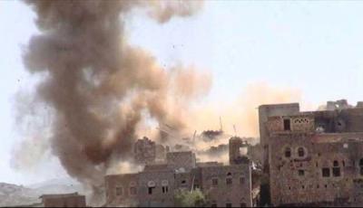 قصف جوي وصاروخي على مناطق متفرقة بصعدة 