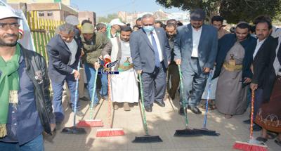 تدشين حملة نظافة مجتمعية في العاصمة صنعاء	 