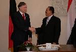Almotamar Net - German President , Horst Koehler, recived in Berlin on Wednesday   President Ali Abdulla Saleh, who hailed the strength of relations bonding Yemen and Germany and expressed keenness to further boost them. 
President Saleh also lauded Germanys support to Yemen