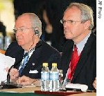 Almotamar Net - North Korea says it will not abandon nuclear weapons until all sanctions against it are lifted, while the United States says its patience with North Korean negotiating tactics is running out. Roger Wilkison reports on the inauspicious beginning to a new round of six-party talks in Beijing - the first in 13 months, which are aimed at persuading Pyongyang to disarm. 