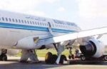 Almotamar Net - The Kuwaiti airlines company announced Wednesday that one of its Airbus 320 airliners has a forced landing at Ras Al-Khaima airport while it was en route to Dubai after the airplanes pilot discovered a failure in the equipment of lowering it undercarriage.