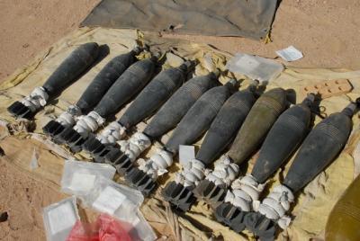 Almotamar Net - Military Police in Sufyan area stormed a workshop belonging to the elements of terror and destruction used for making landmines and explosives and stores for re-manufacturing ammunition in Sufyan. The military Police also found large quantities of spare pats used manufacturing process. 