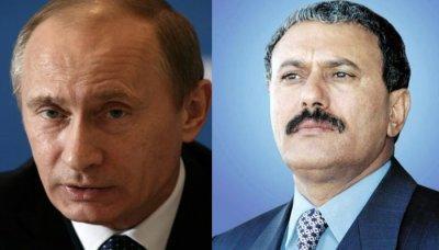 Almotamar Net - President Ali Abdullah Saleh met on Wednesday in the Russian capital, Moscow, with Prime Minister of Russia Vladimir Putin