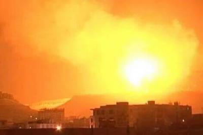 Almotamar Net - Saudi aggression warplanes launched a series of air strikes on Sanaa province on Wednesday, a security official said.
A total of 15 raids targeted Nehm district, three other raids on Gharasi area of Bani Hushish district and a raid on Bait Naam village of Hamdan district
