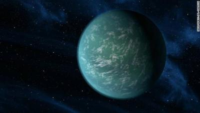 المؤتمر نت - أعلنت وكالة ناسا للفضاء عن اكتشاف كوكب جديد يصلح "للعيش البشري"، إذ تتوافر على سطحه كميات كبيرة من المياه، ويحمل اسم  "كيبلر-22 ب".
