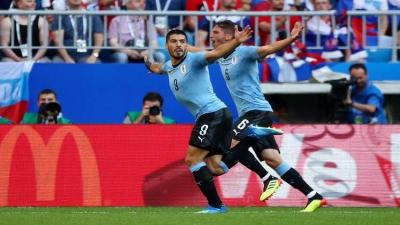 المؤتمر نت - تغلب المنتخب الأوروغوياني على نظيره الروسي 3-0 في المباراة التي جمعتهما اليوم الاثنين