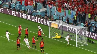 المغرب يهزم بلجيكا ويقترب من ثمن نهائي كأس العالم	 