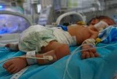 المؤتمر نت - وفاة طفل رضيع في غزة نتيجة البرد