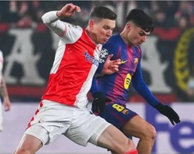 المؤتمر نت - خيّم القلق على أجواء نادي برشلونة رغم الفوز المثير على سلافيا براج التشيكي (4-2)،